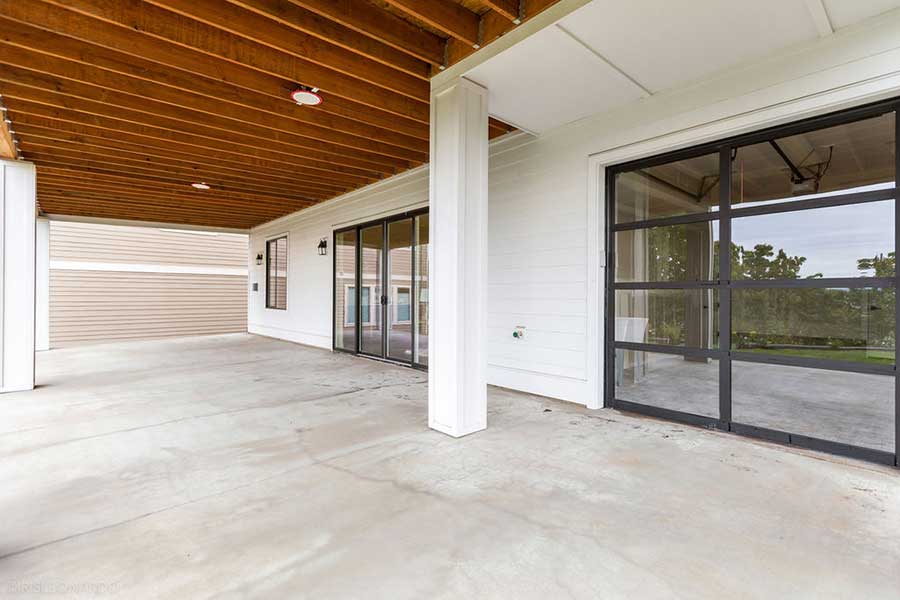 The Lily Custom Home Back Exterior Lower