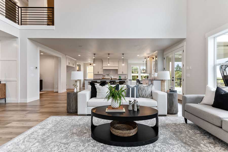 The Lily Custom Home Living Room