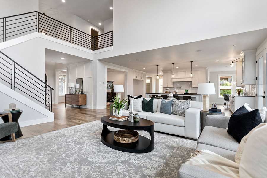 The Lily Custom Home Living Room