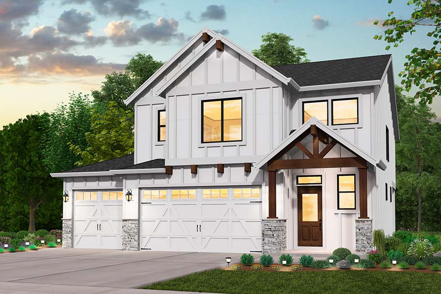 Signature Collection | The Alexandria Farmhouse | Generation Homes Northwest